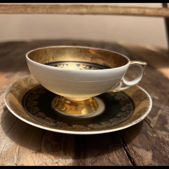 Vintage Bavarian Demitasse Espresso Cup & Saucer, Turkish Coffee Cup - Picture 6 of 13